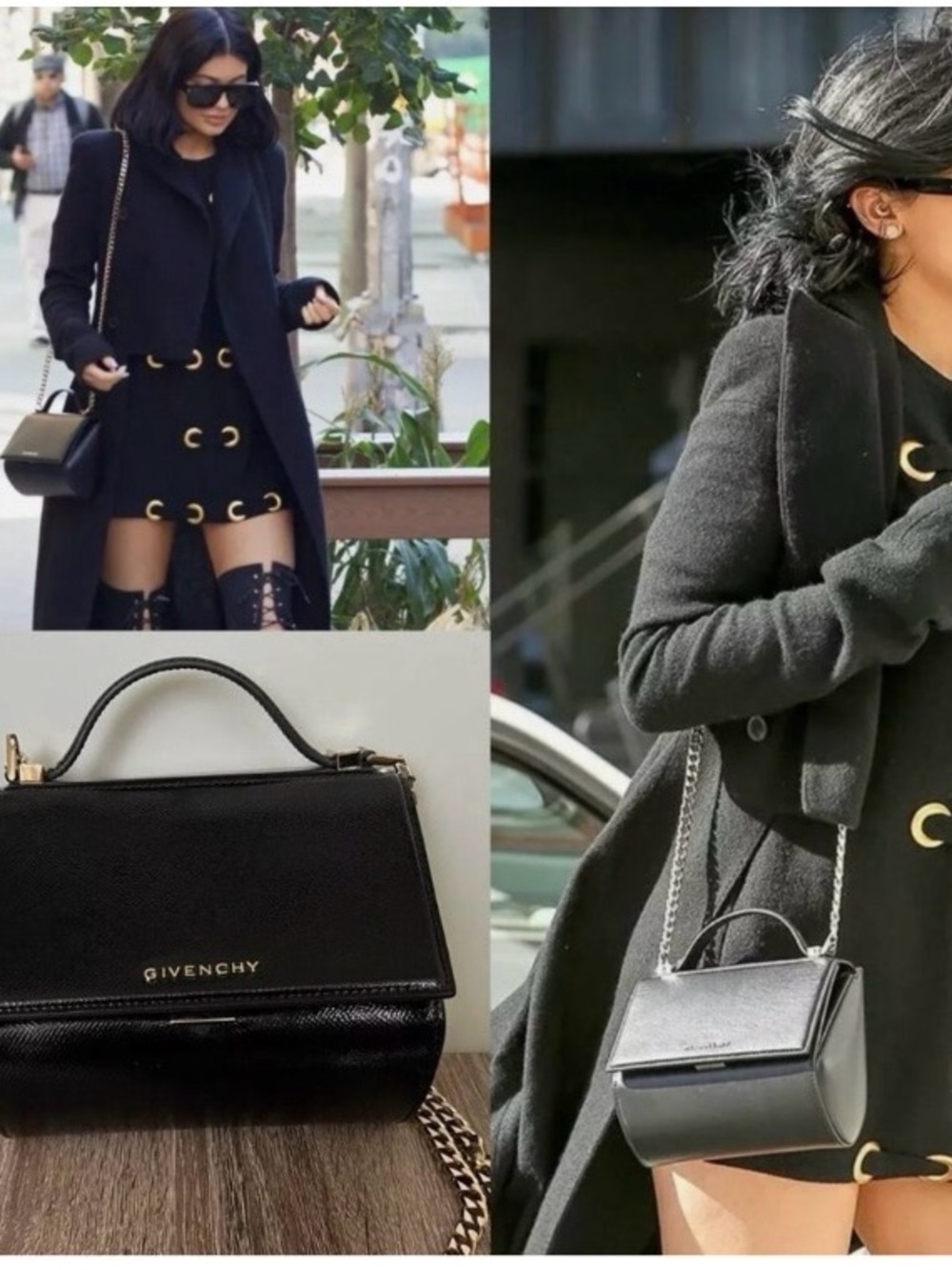 Givenchy Black Small Pandora Box  Leather crossbody bag purse - Picture 2 of 14